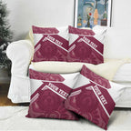 Burleigh Rugby Custom Pillow Cover Go Bears Maroon Aboriginal Art - Aussie Hoodie