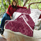 Burleigh Rugby Custom Quilt Go Bears Maroon Aboriginal Art - Aussie Hoodie
