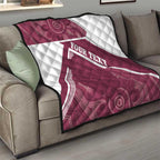 Burleigh Rugby Custom Quilt Go Bears Maroon Aboriginal Art - Aussie Hoodie