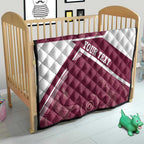Burleigh Rugby Custom Quilt Go Bears Maroon Aboriginal Art - Aussie Hoodie