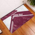 Burleigh Rugby Custom Rubber Doormat Go Bears Maroon Aboriginal Art - Aussie Hoodie