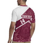 Burleigh Rugby Custom Rugby Jersey Go Bears Maroon Aboriginal Art - Aussie Hoodie
