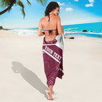 Burleigh Rugby Custom Sarong Go Bears Maroon Aboriginal Art - Aussie Hoodie