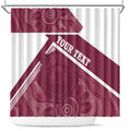 Burleigh Rugby Custom Shower Curtain Go Bears Maroon Aboriginal Art - Aussie Hoodie