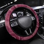 Burleigh Rugby Steering Wheel Cover Go Bears Maroon Aboriginal Art - Aussie Hoodie