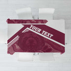 Burleigh Rugby Custom Tablecloth Go Bears Maroon Aboriginal Art - Aussie Hoodie