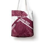 Burleigh Rugby Custom Tote Bag Go Bears Maroon Aboriginal Art - Aussie Hoodie