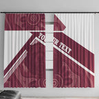 Burleigh Rugby Custom Window Curtain Go Bears Maroon Aboriginal Art - Aussie Hoodie