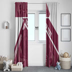 Burleigh Rugby Custom Window Curtain Go Bears Maroon Aboriginal Art - Aussie Hoodie