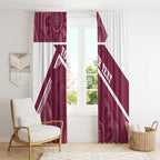 Burleigh Rugby Custom Window Curtain Go Bears Maroon Aboriginal Art - Aussie Hoodie
