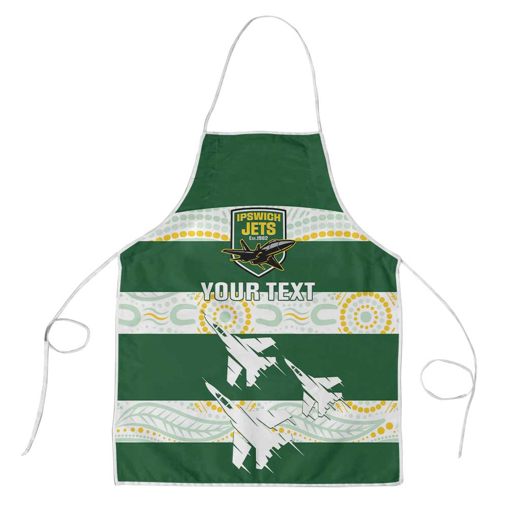 Ipswich Rugby Custom Apron Go Jets Aboriginal Art - Aussie Hoodie