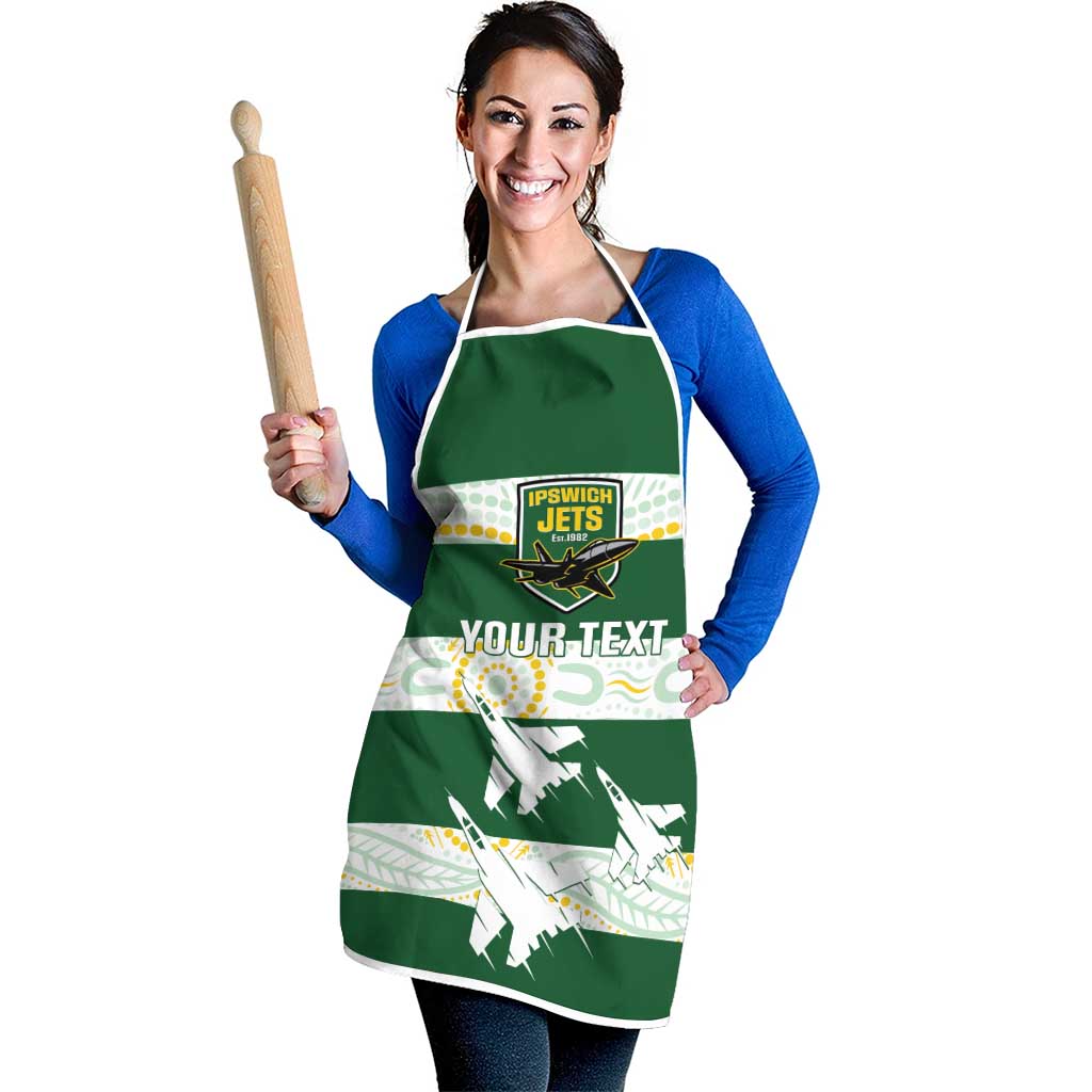 Ipswich Rugby Custom Apron Go Jets Aboriginal Art - Aussie Hoodie