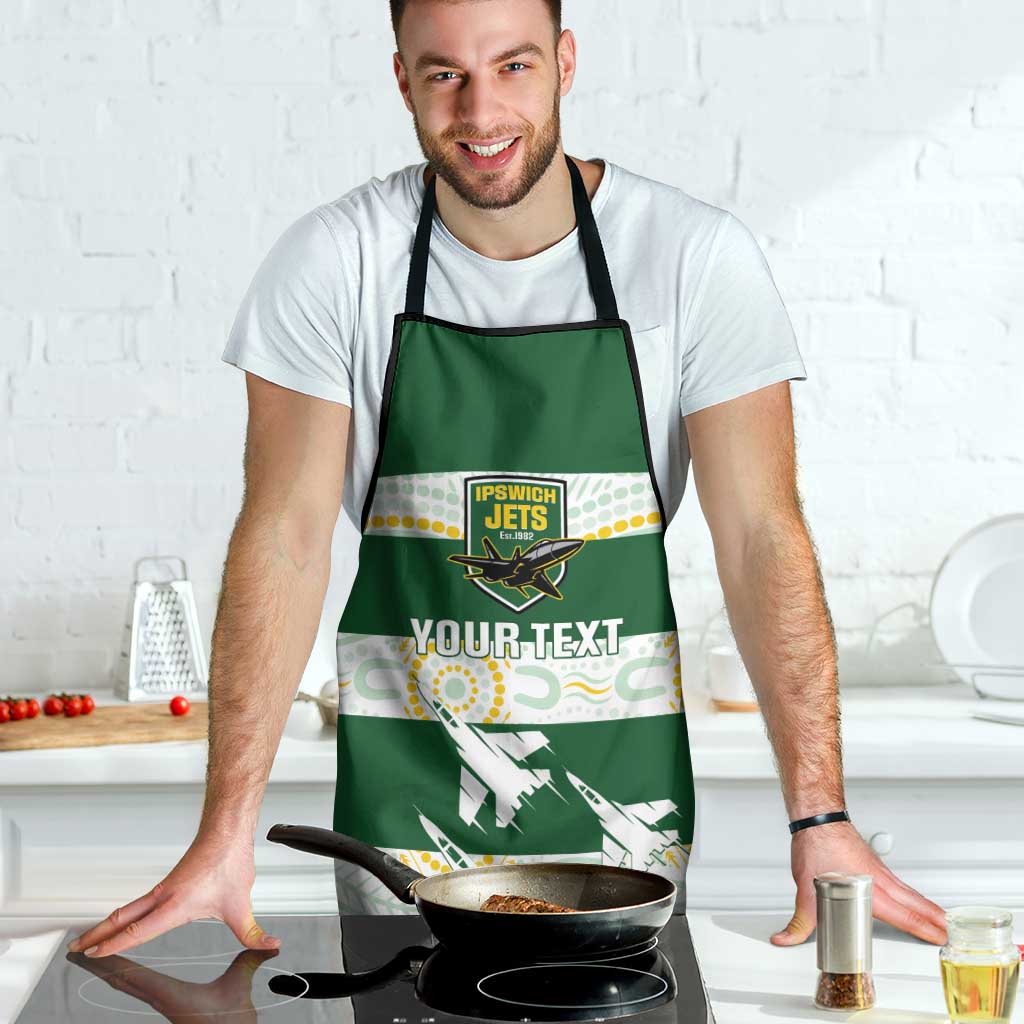 Ipswich Rugby Custom Apron Go Jets Aboriginal Art - Aussie Hoodie