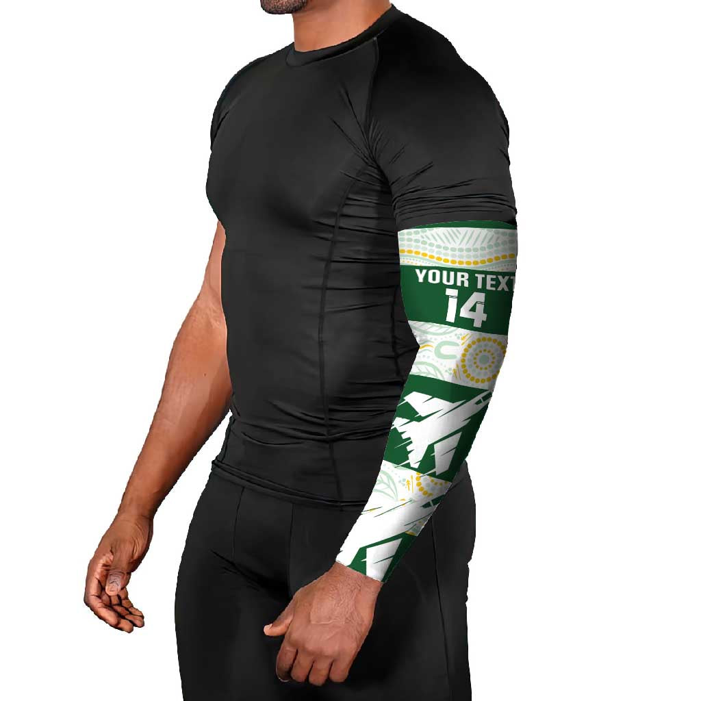 Ipswich Rugby Custom Arm Sleeves Go Jets Aboriginal Art - Aussie Hoodie