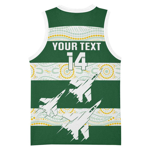 Ipswich Rugby Custom Basketball Jersey Go Jets Aboriginal Art - Aussie Hoodie