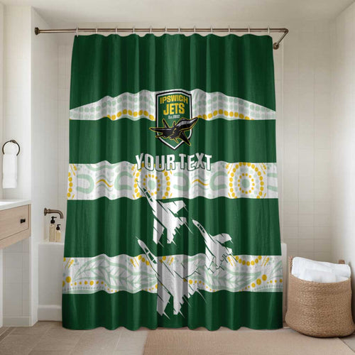Ipswich Rugby Custom Bathroom Set Go Jets Aboriginal Art - Aussie Hoodie