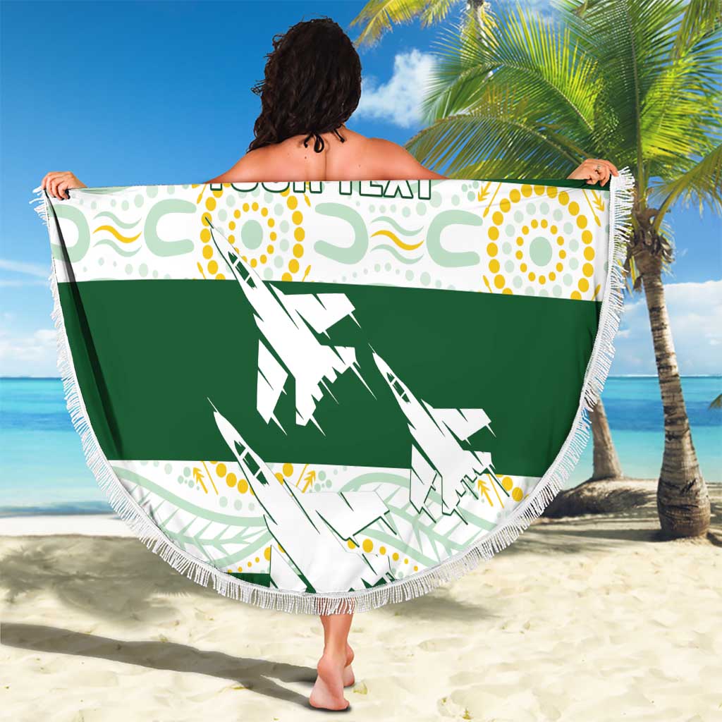 Ipswich Rugby Custom Beach Blanket Go Jets Aboriginal Art - Aussie Hoodie