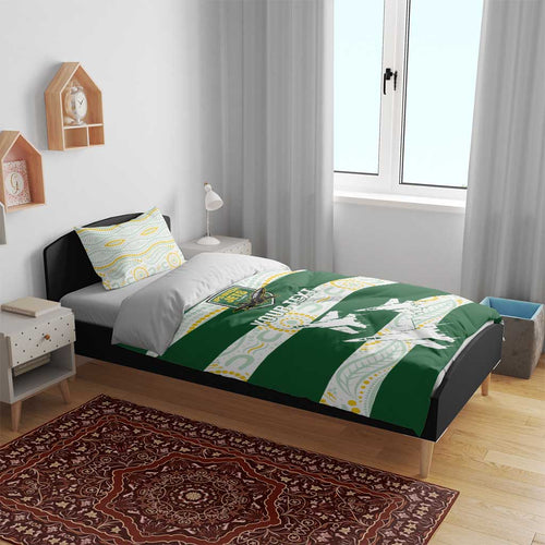 Ipswich Rugby Custom Bedding Set Go Jets Aboriginal Art - Aussie Hoodie