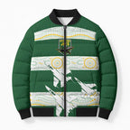 Ipswich Rugby Custom Bomber Puffer Jacket Go Jets Aboriginal Art - Aussie Hoodie