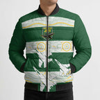 Ipswich Rugby Custom Bomber Puffer Jacket Go Jets Aboriginal Art - Aussie Hoodie