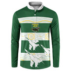 Ipswich Rugby Custom Button Sweatshirt Go Jets Aboriginal Art - Aussie Hoodie