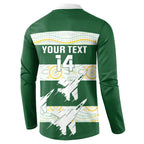 Ipswich Rugby Custom Button Sweatshirt Go Jets Aboriginal Art - Aussie Hoodie