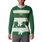 Ipswich Rugby Custom Button Sweatshirt Go Jets Aboriginal Art - Aussie Hoodie