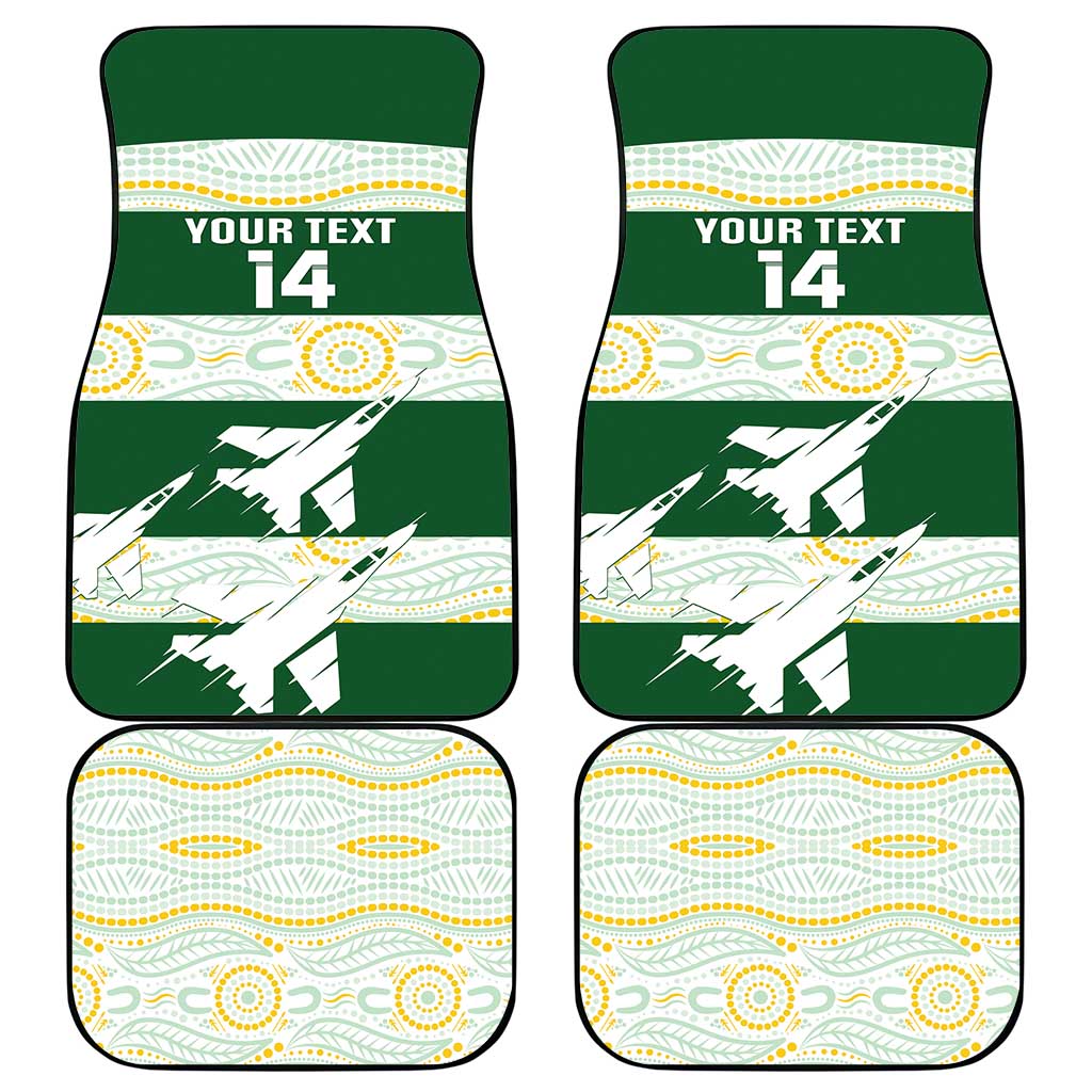 Ipswich Rugby Custom Car Mats Go Jets Aboriginal Art - Aussie Hoodie