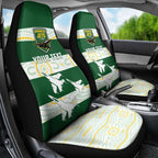Ipswich Rugby Custom Car Seat Cover Go Jets Aboriginal Art - Aussie Hoodie