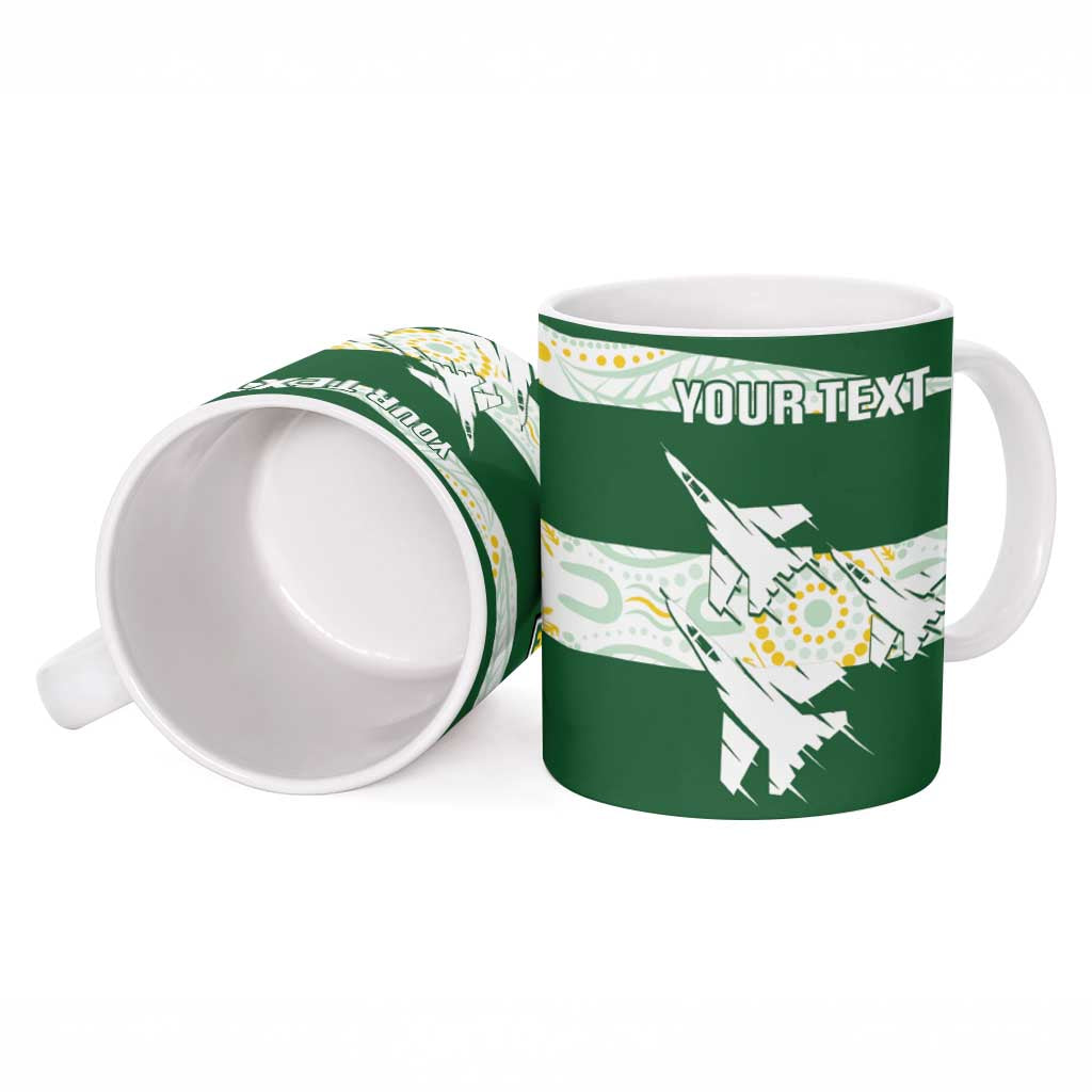 Ipswich Rugby Custom Ceramic Mug Go Jets Aboriginal Art - Aussie Hoodie