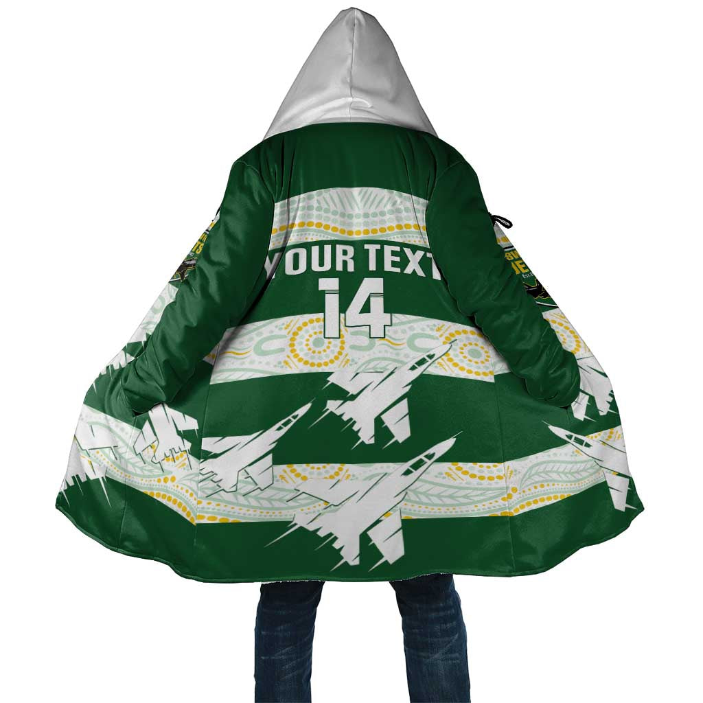 Ipswich Rugby Custom Cloak Go Jets Aboriginal Art - Aussie Hoodie