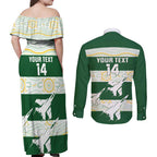 Ipswich Rugby Custom Couples Matching Off Shoulder Maxi Dress and Long Sleeve Button Shirt Go Jets Aboriginal Art - Aussie Hoodie