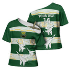 Ipswich Rugby Custom Cross Shoulder Shirt Go Jets Aboriginal Art - Aussie Hoodie