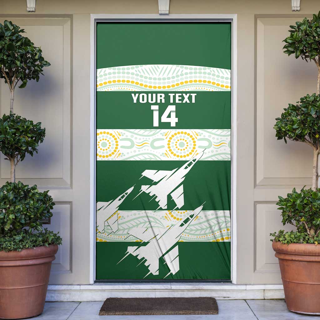 Ipswich Rugby Custom Door Cover Go Jets Aboriginal Art - Aussie Hoodie