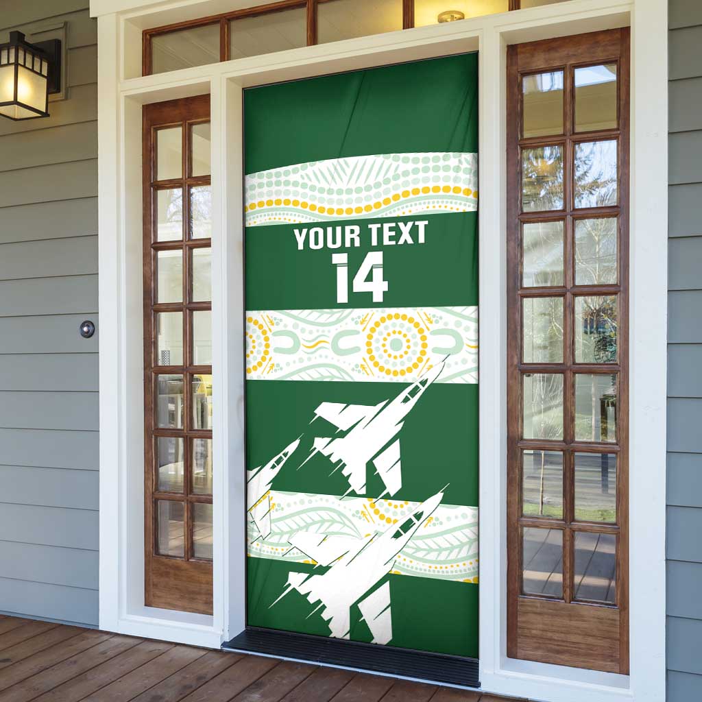 Ipswich Rugby Custom Door Cover Go Jets Aboriginal Art - Aussie Hoodie