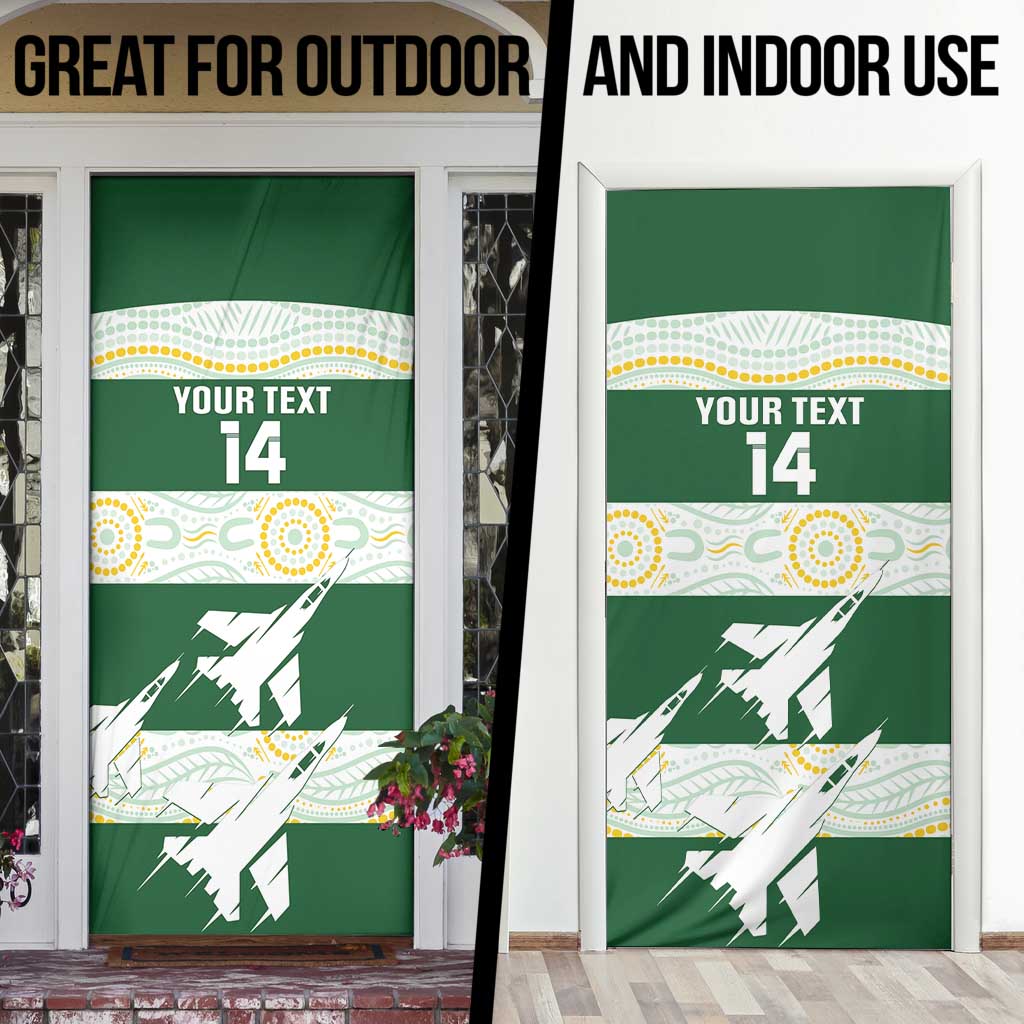 Ipswich Rugby Custom Door Cover Go Jets Aboriginal Art - Aussie Hoodie