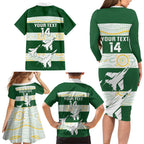 Ipswich Rugby Custom Family Matching Long Sleeve Bodycon Dress and Hawaiian Shirt Go Jets Aboriginal Art - Aussie Hoodie
