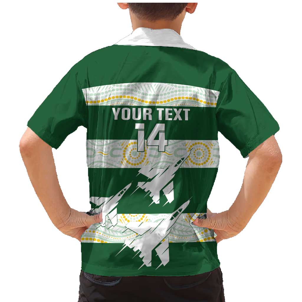 Ipswich Rugby Custom Family Matching Mermaid Dress and Hawaiian Shirt Go Jets Aboriginal Art - Aussie Hoodie