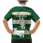 Ipswich Rugby Custom Family Matching Mermaid Dress and Hawaiian Shirt Go Jets Aboriginal Art - Aussie Hoodie
