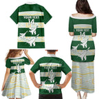 Ipswich Rugby Custom Family Matching Puletasi and Hawaiian Shirt Go Jets Aboriginal Art - Aussie Hoodie