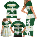 Ipswich Rugby Custom Family Matching Short Sleeve Bodycon Dress and Hawaiian Shirt Go Jets Aboriginal Art - Aussie Hoodie
