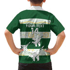 Ipswich Rugby Custom Family Matching Summer Maxi Dress and Hawaiian Shirt Go Jets Aboriginal Art - Aussie Hoodie