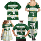 Ipswich Rugby Custom Family Matching Summer Maxi Dress and Hawaiian Shirt Go Jets Aboriginal Art - Aussie Hoodie