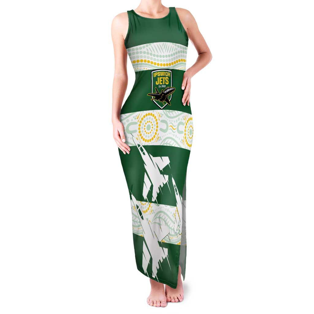 Ipswich Rugby Custom Family Matching Tank Maxi Dress and Hawaiian Shirt Go Jets Aboriginal Art - Aussie Hoodie