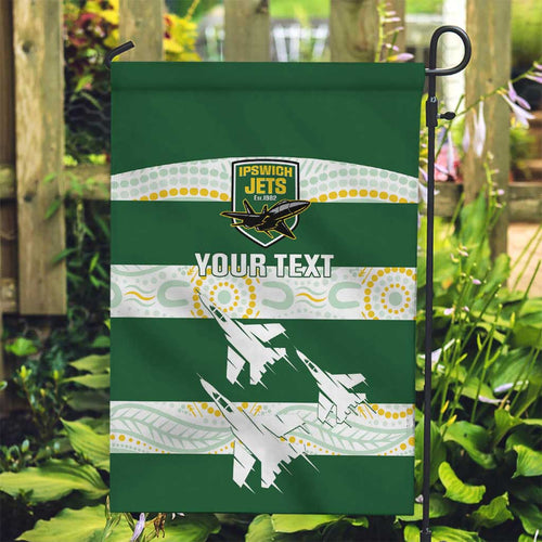 Ipswich Rugby Custom Garden Flag Go Jets Aboriginal Art - Aussie Hoodie