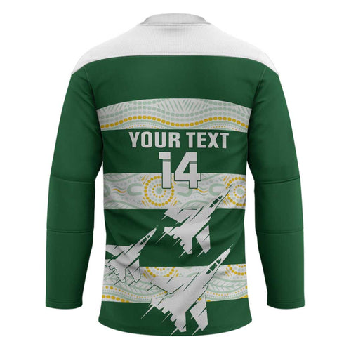 Ipswich Rugby Custom Hockey Jersey Go Jets Aboriginal Art - Aussie Hoodie