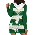 Ipswich Rugby Custom Hoodie Dress Go Jets Aboriginal Art - Aussie Hoodie