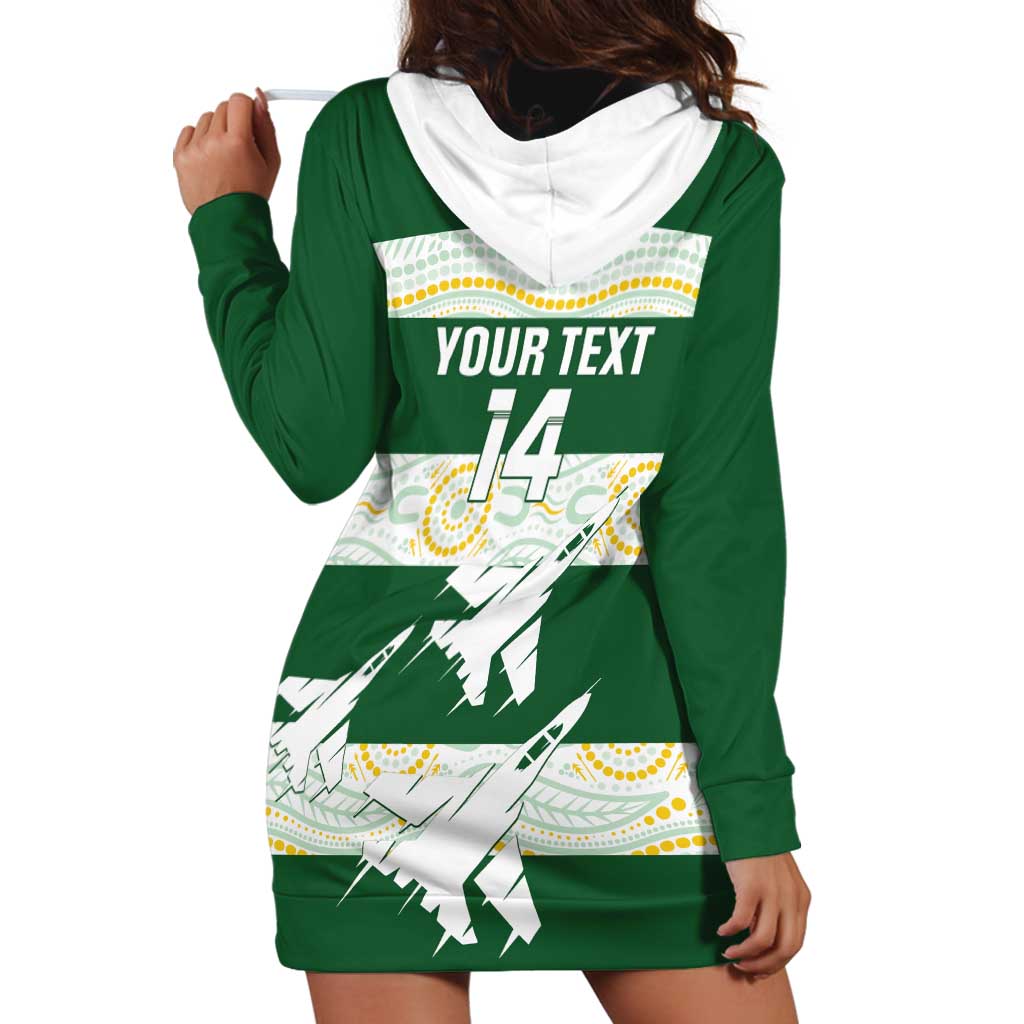 Ipswich Rugby Custom Hoodie Dress Go Jets Aboriginal Art - Aussie Hoodie