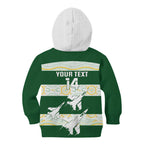 Ipswich Rugby Custom Kid Hoodie Go Jets Aboriginal Art - Aussie Hoodie
