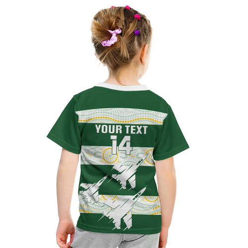 Ipswich Rugby Custom Kid T Shirt Go Jets Aboriginal Art - Aussie Hoodie